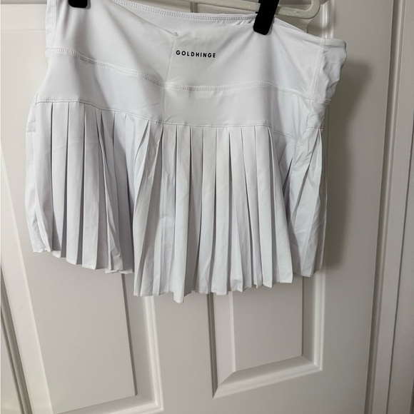 NWT Gold Hinge White Pleated Women's Skirt-XXL - Picture 2 of 6